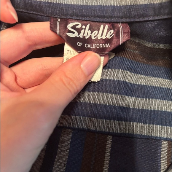 Vintage 70s Striped Cotton Jumpsuit: Sibelle of California Retro Romper | Size S - Picture 12 of 12